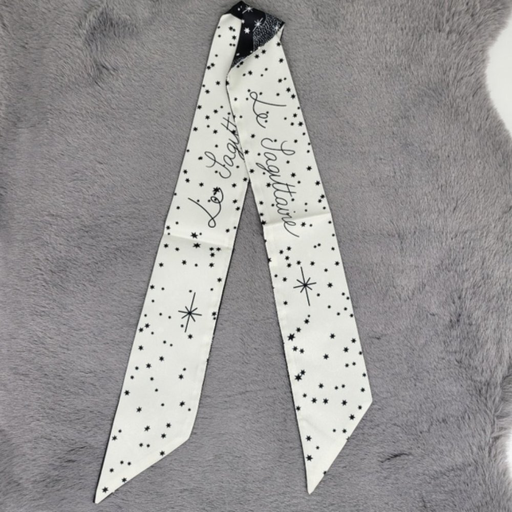 Sagittarius Zodiac Sign Silk Twilly Scarf - Picture 4 of 7